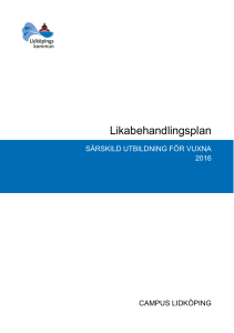 Likabehandlingsplan