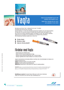 Fördelar med Vaqta - Vaccinservice Sanofi Pasteur