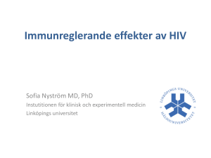 Immunreglerande effekter av HIV