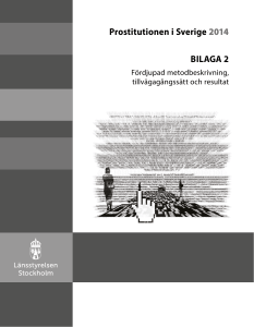 Prostitutionen i Sverige 2014 BILAGA 2