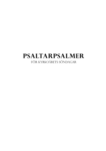 psaltarPSALMER - Kyrklig förnyelse