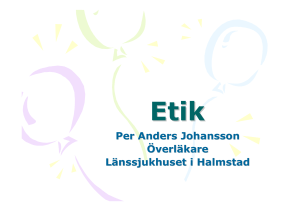 Per Anders Johansson Överläkare Länssjukhuset i Halmstad