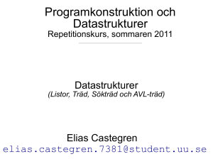 Programkonstruktion och Datastrukturer