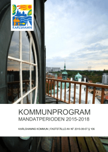 kommunprogram - Karlshamns Kommun