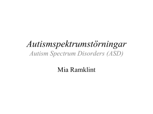 Autismspektrumstörningar