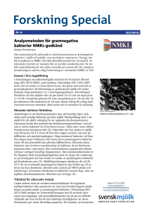 Forskning Special 2012_12 NMKL gramnegativa bakterier