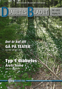 Typ 1 diabetes - Göteborgs Diabetesförening