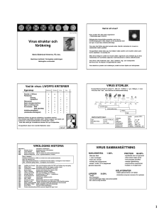 Virus struktur och förökning
