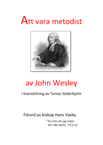 Att vara metodist av John Wesley