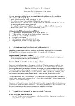 alendronat teva veckotablett biverkningar