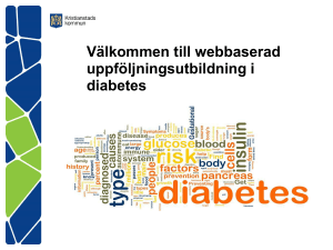 Välkommen till webbaserad uppföljningsutbildning i diabetes