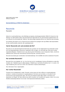 Reconcile, INN-Fluoxetine - European Medicines Agency