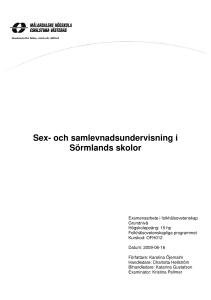 Sex - Landstinget Sörmland