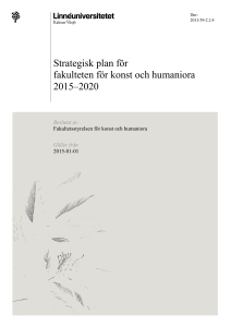 Faststalld strategisk plan FKH 141215