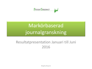 Markörbaserad journalgranskning 2016 jan-dec NLL