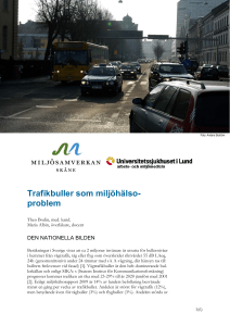 Trafikbuller som miljöhälso