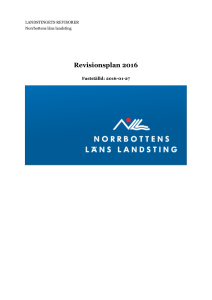 Revisionsplan 2016, NLL