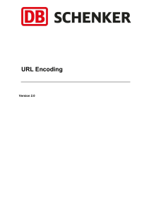 URL Encoding - DB Schenker