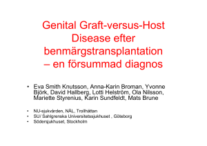Genital Graft-versus-Host Disease efter