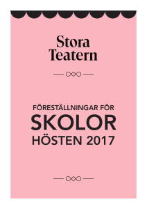 HÖSTEN 2017 - Stora Teatern