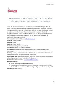 Reviderad 170307 - Brunnsviks Folkhögskola