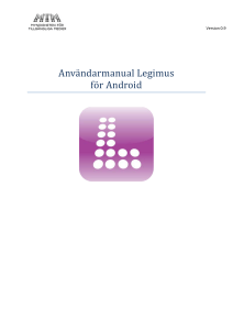 Användarmanual Legimus för Android