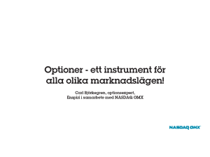 Optioner - Nasdaq Nordic
