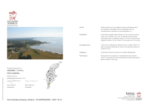 Fide strandby/camping, Gotland – PLANPROGRAM - 2007-10-31