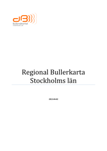 Regional Bullerkarta Stockholms län