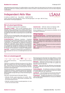 Independent Aktiv Max - Independent Investment Group