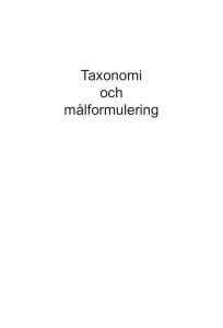 Taxonomi inlaga