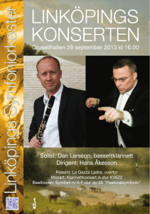 linköpings konserten - Linköpings Symfoniorkester