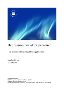 Depression hos äldre personer