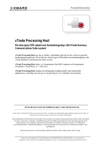 xTrade Processing Host