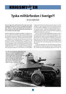 Tyska militärfordon i Sverige?!