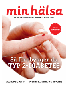 typ 2-diabeteS - Landstinget Sörmland