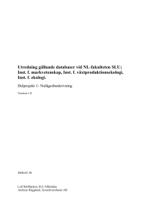 Nulägesbeskrivning ver. 1.0 (rapport, pdf-fil) - FältForsk