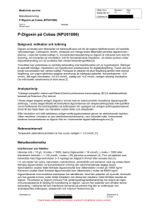 P-Digoxin på Cobas (NPU01886)