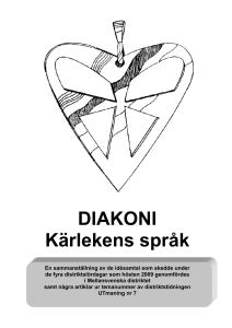 DIAKONI Kärlekens språk - Svenska Missionskyrkan