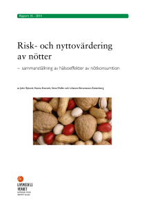 Risk- och nyttovärdering av nötter
