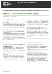 SPDR MSCI World Materials UCITS ETF