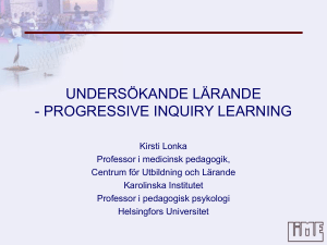 Undersökande lärande (progressive inquiry learning)