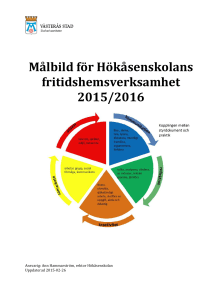 Målbild för Hökåsenskolans fritidshemsverksamhet 2015/2016