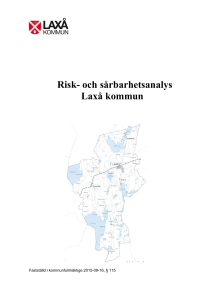 Risk- och sårbarhetsanalys Laxå kommun