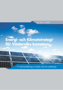 Energi- och Klimatstrategi för Västerviks kommun
