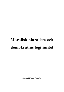 Moralisk pluralism och demokratins legitimitet