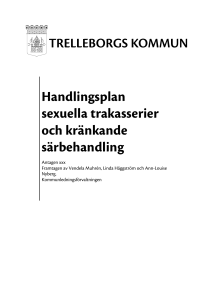 Handlingsplan sexuella trakasserier och kränkande särbehandling