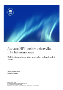 Att vara HIV-positiv och avvika från heteronormen