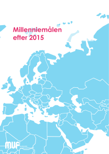 Millenniemålen efter 2015 - Moderata Ungdomsförbundet