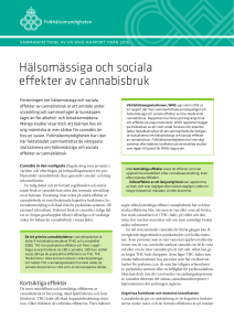 Hälsomässiga och sociala effekter av cannabisbruk(PDF 115 kB)